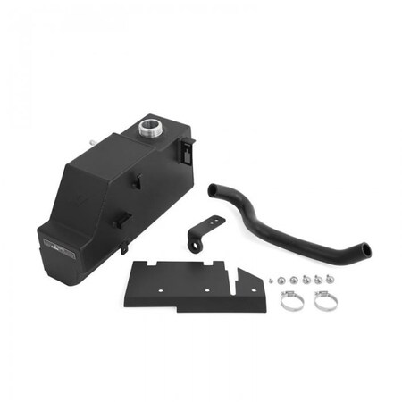 Mishimoto Wrinkle Black Aluminum With One Aluminum Degas Tank Sight Glass Lower Coolant Hose MMRT-F2D-11PMWBK